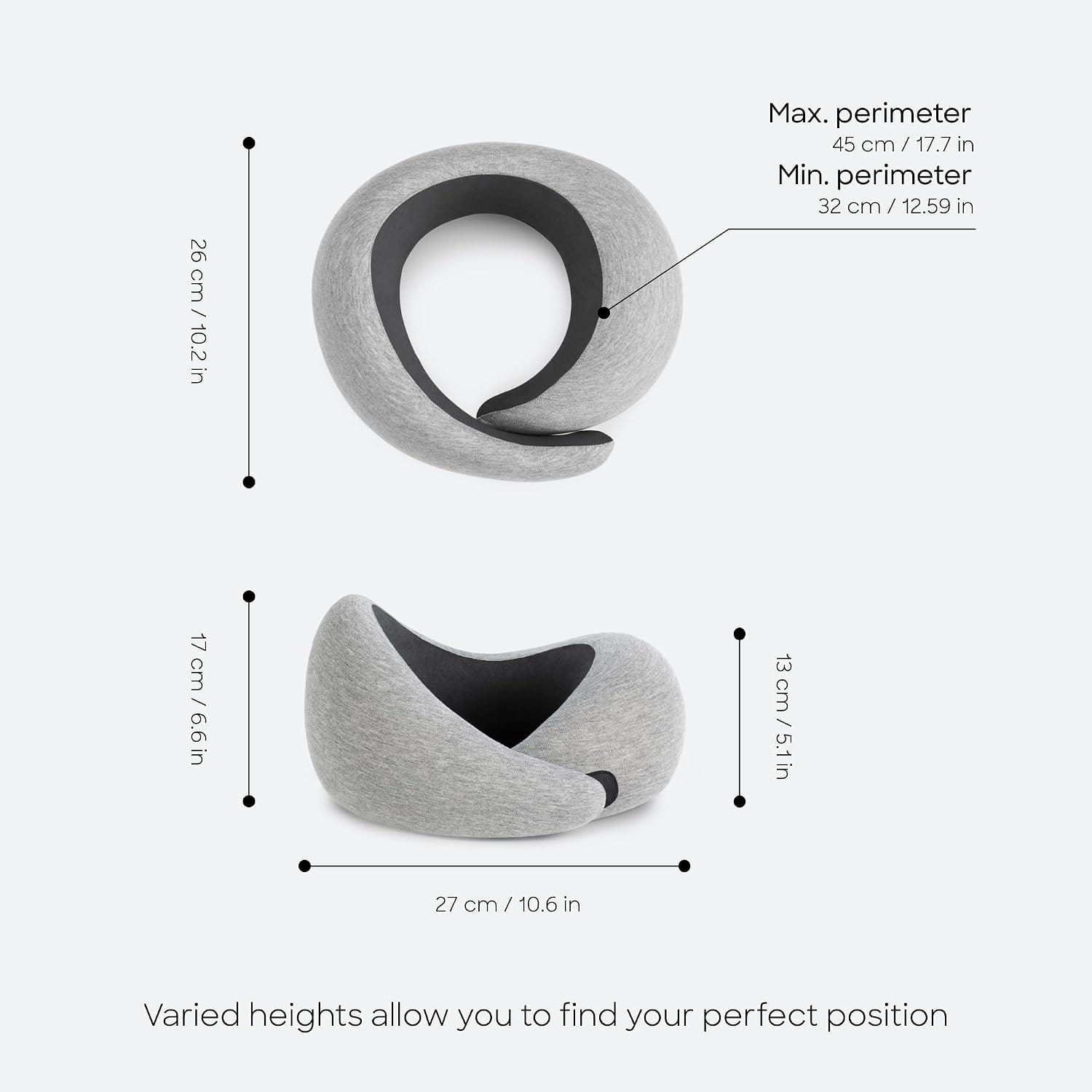 Ostrichpillow GO Travel Pillow, 360° Memory Foam Support, Soft & Washable - Image 5