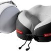 Cooling Travel Neck Pillow for Airplane, Memory Foam Neck Support - 1
