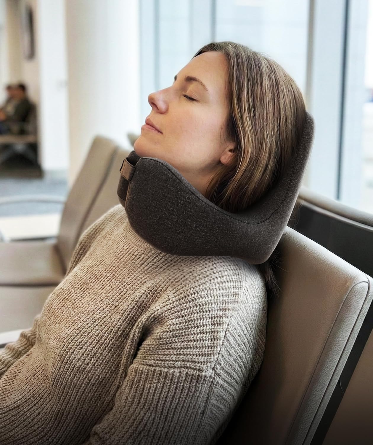 Everlasting Comfort Upgraded Neck Pillow for Airplanes – Memory Foam Travel Headrest for Flying – Portable Multi-Position Travel Pillows with 360°Support – Long Flight Essentials for Sleep & Home Use - Image 5