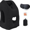 Inflatable Travel Pillows for Airplane, Blow Up Neck Pillow for Sleeping, Airplane Travel Essentials for Long Flight Support Head, Neck and Lumbar, Used for Car-Bus-Train-Office Rest - 1