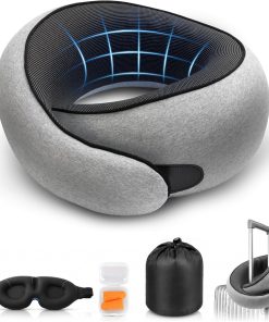 Purroch G-Shape Memory Foam Travel Pillow, Neck Pillow - 1