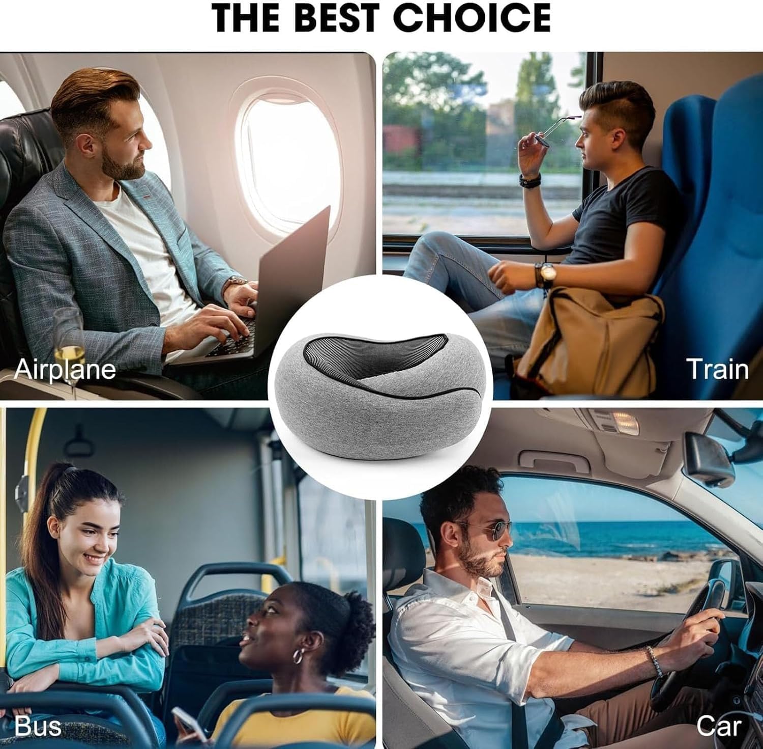 WEERSHUN Travel Pillows shunhuomaoyi for Airplanes,2026 New Travel Pillow,Travel Neck Pillow Airplane Memory Foam Travel Pillow Neck Pillow for Traveling Suitable for Airplanes,Offices and Cars - Image 4